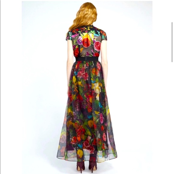 ALICE + OLIVIA Floral Maxi Long Gown Skirt - Picture 3 of 5